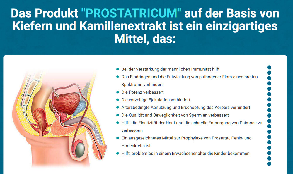 Preis für Kapseln Prostatricum in Österreich