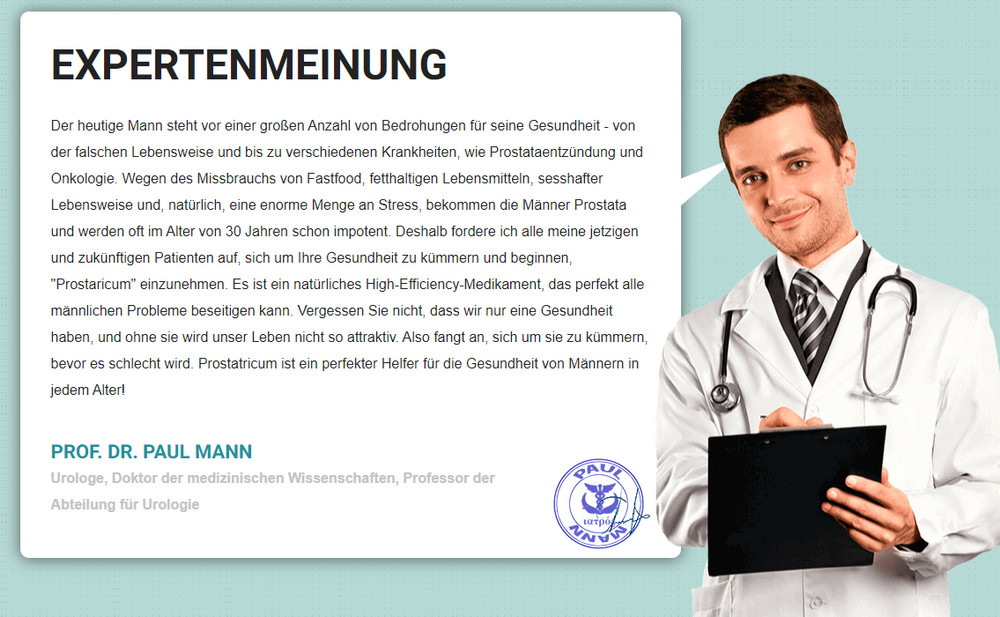 Prostatricum wie lange einnehmen, Österreich